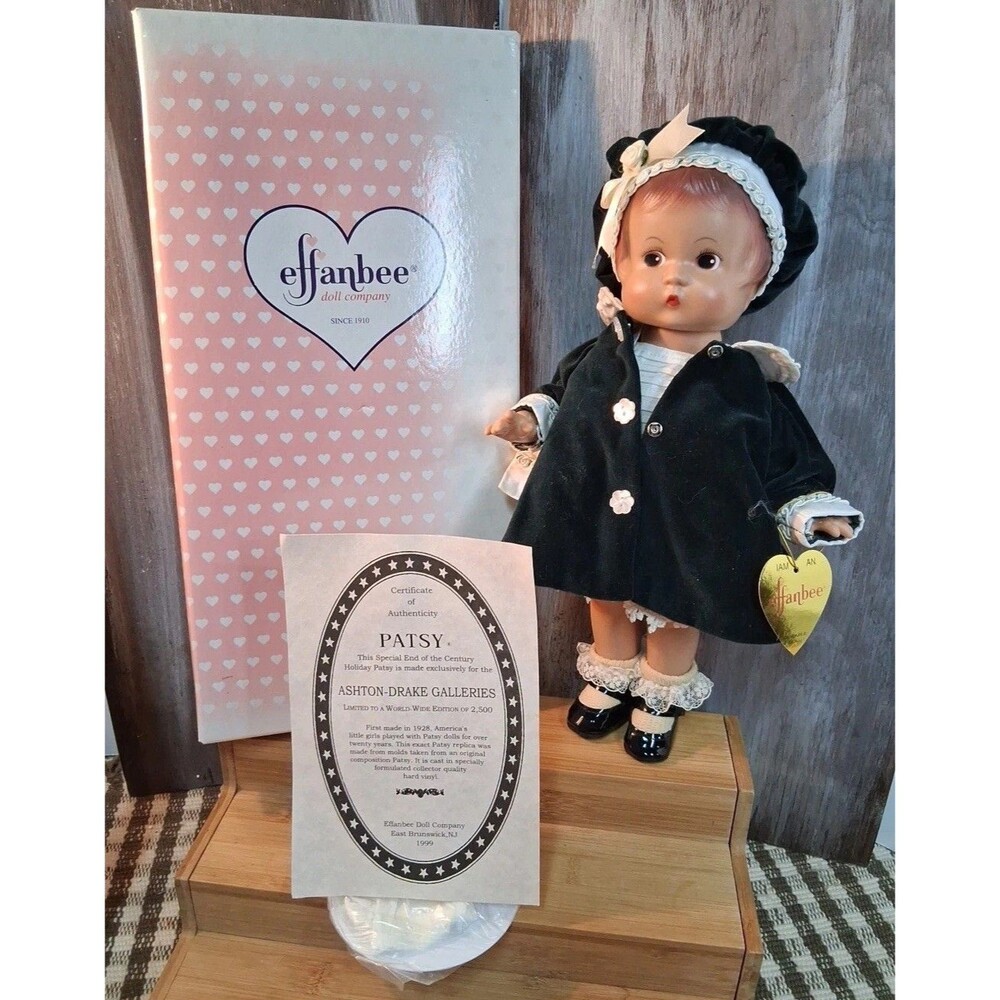 Effanbee Holiday Patsy Durable Doll 1999 Reproduction Ashton Drake Boxed & COA